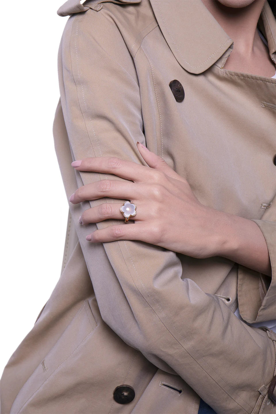 Anello Bon Ton bianco