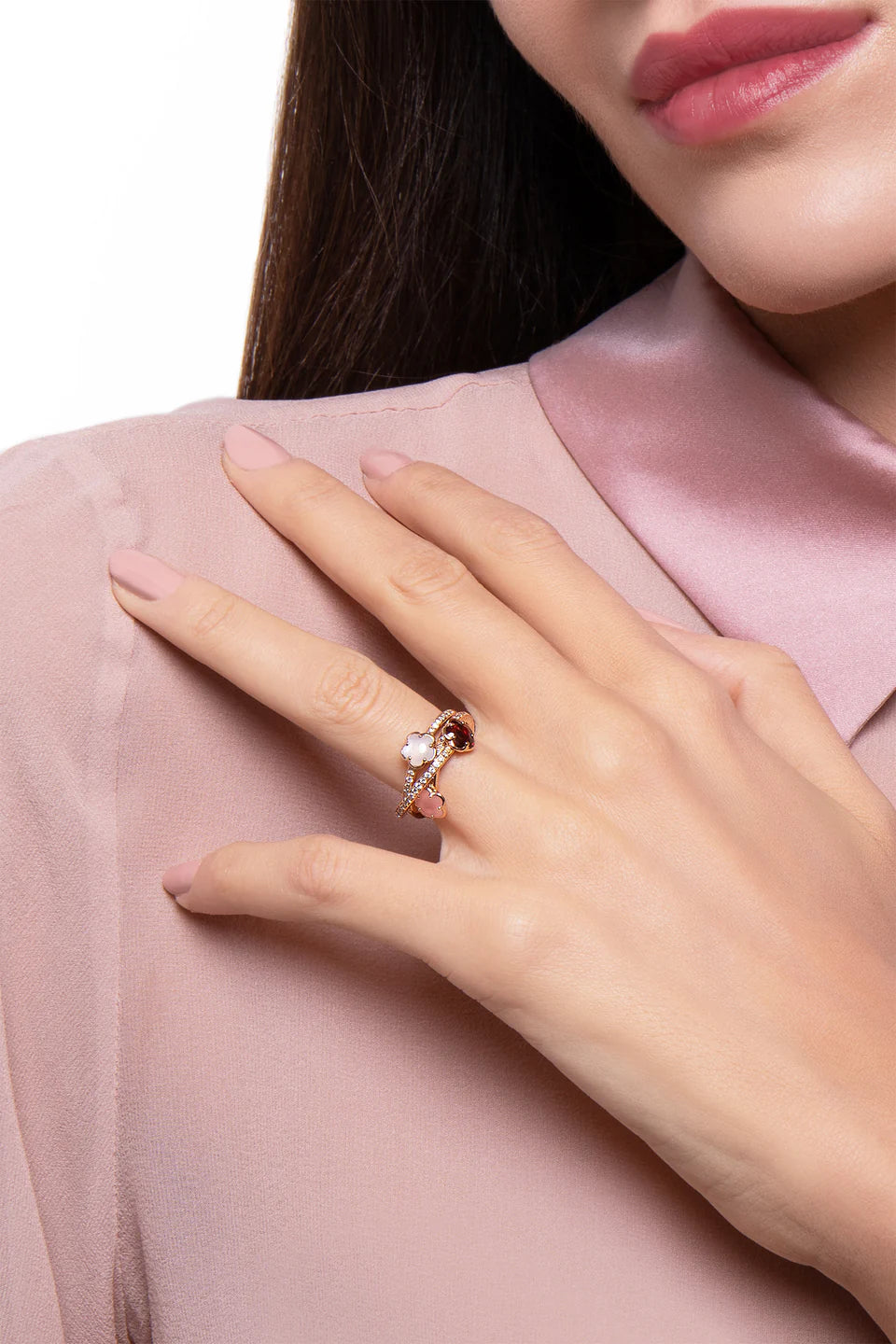 Anello figlia dei fiori 2 giri