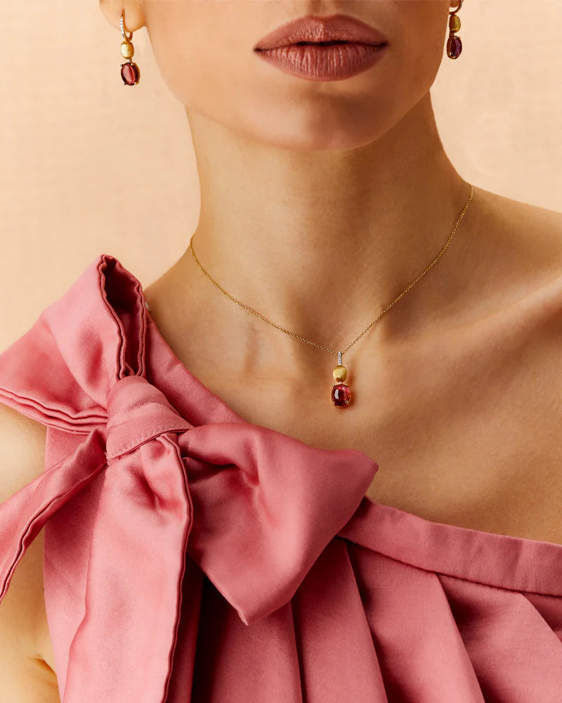 Collana Dancing Tourmalines rosa