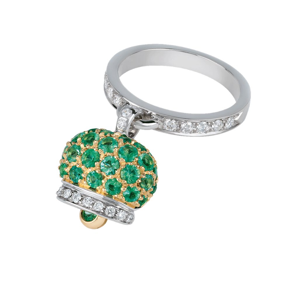 Anello Campanella piccolo smeraldi