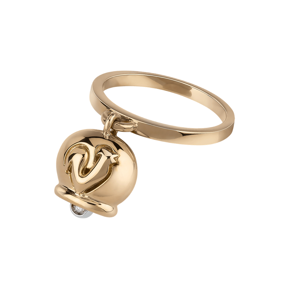Anello Campanella piccolo oro giallo