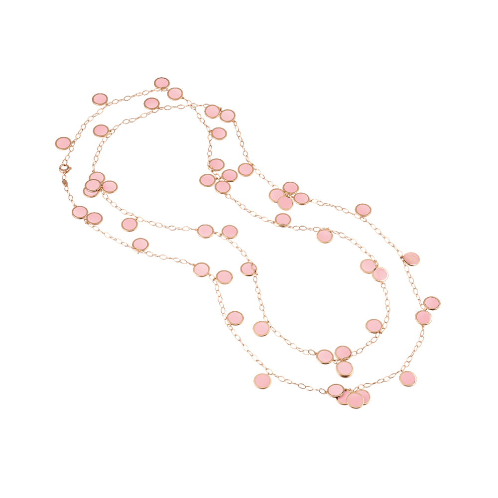 Collana Paillettes rosa