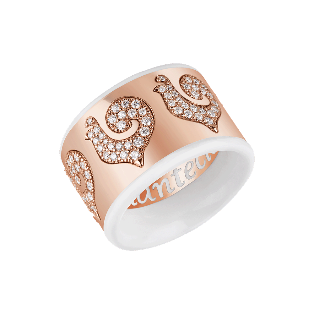 Anello Fascia grande Carousèl bianca