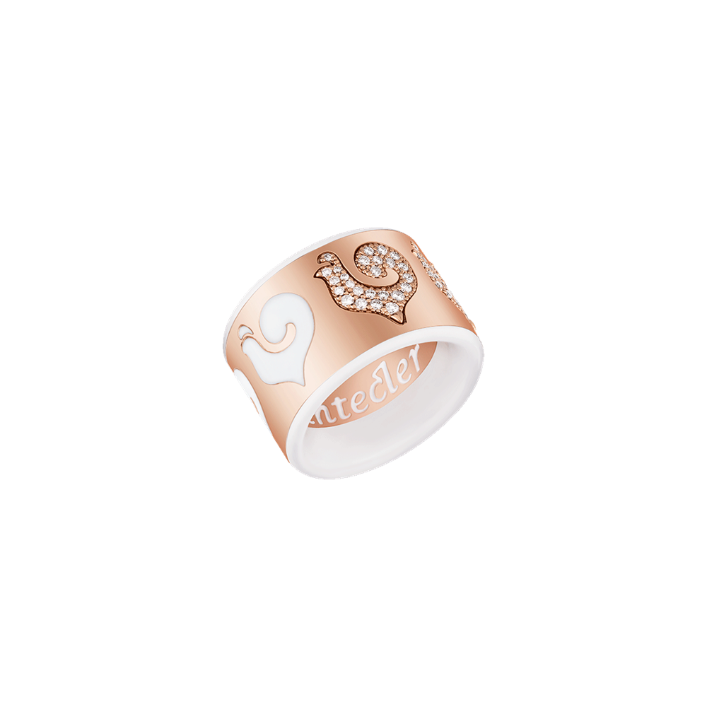 Anello Fascia grande Carousèl bianca