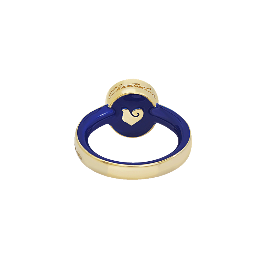 Anello capritude Paillettes blu