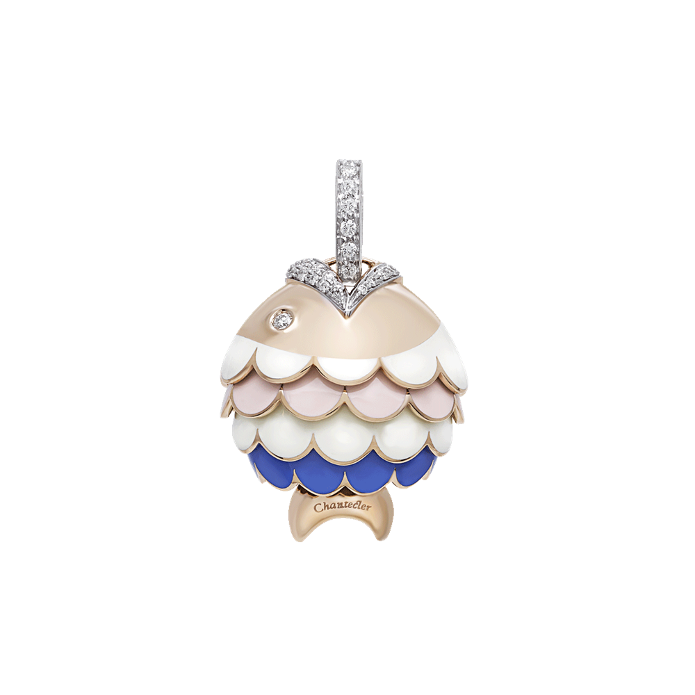 Campanella grande pesce paillettes