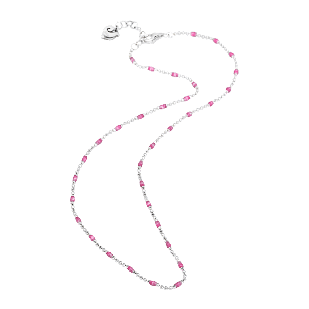 Catena con elementi rosa