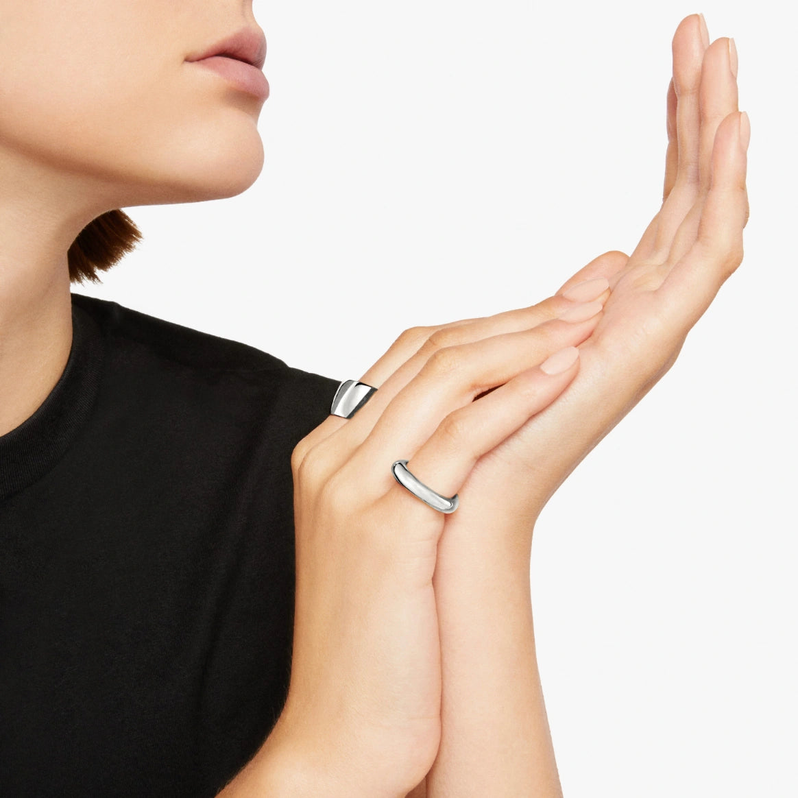 anello irregular argento