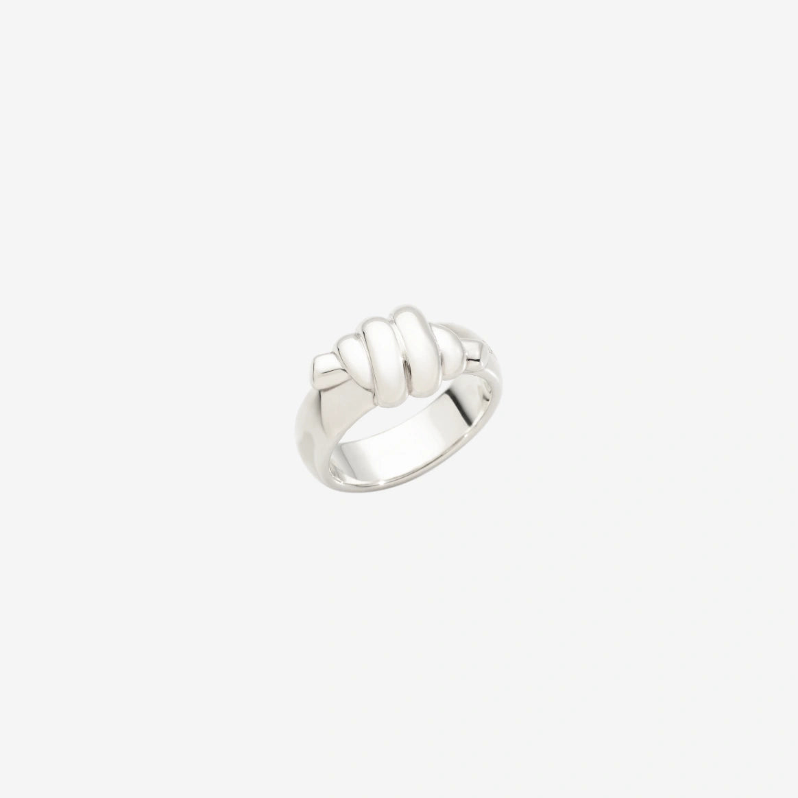 anello bold nodo argento