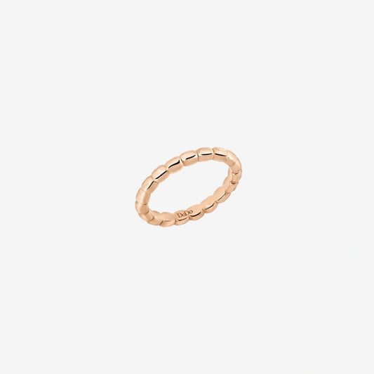 anello granelli oro rosa