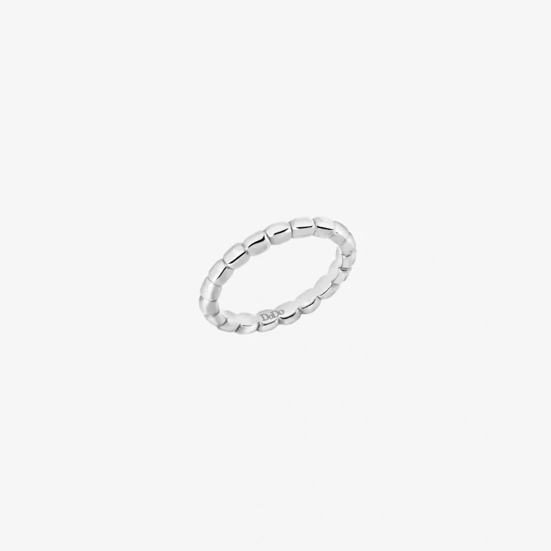 anello granelli argento