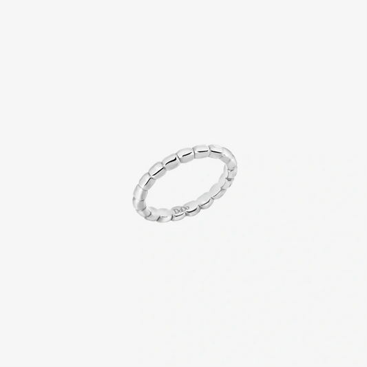 anello granelli argento