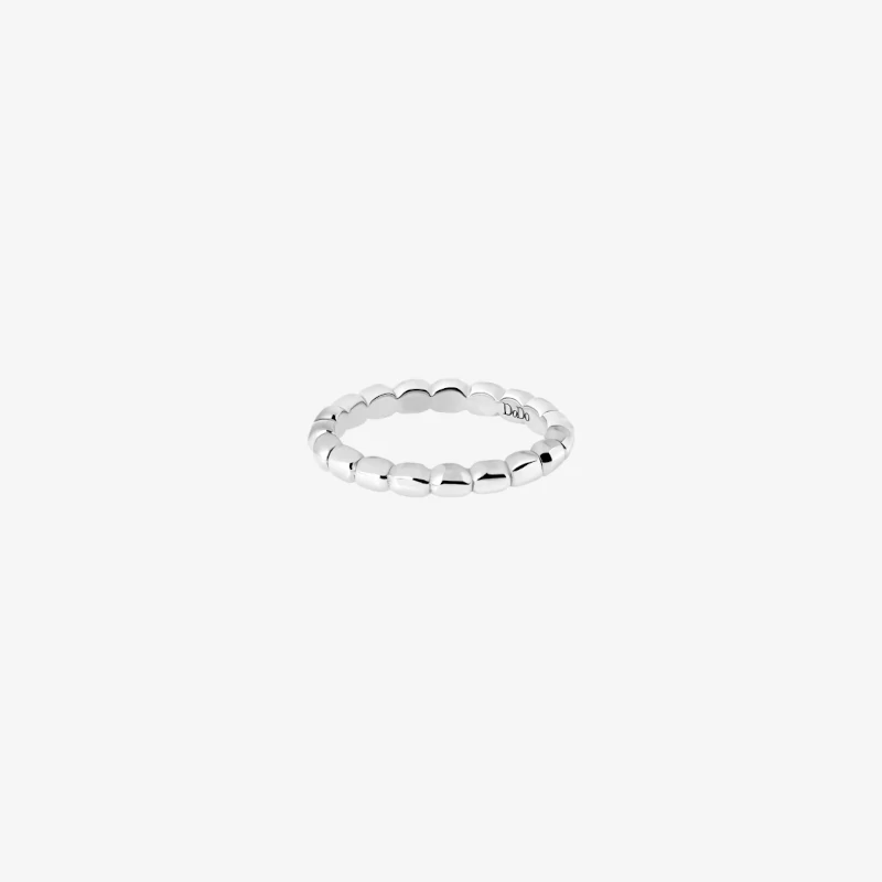 anello granelli argento