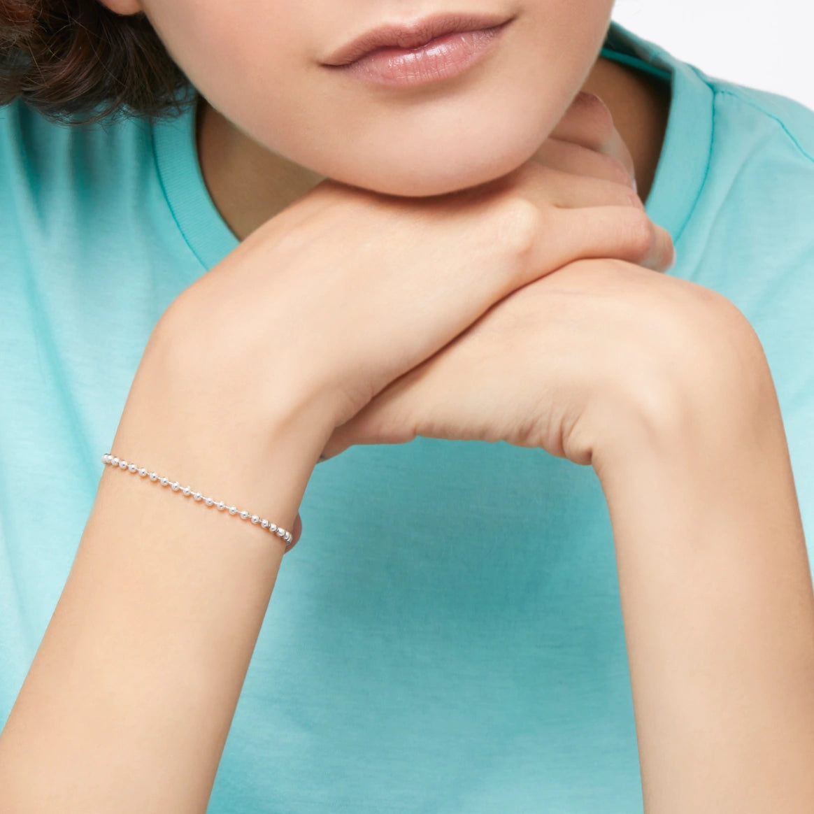 bracciale bollicine argento