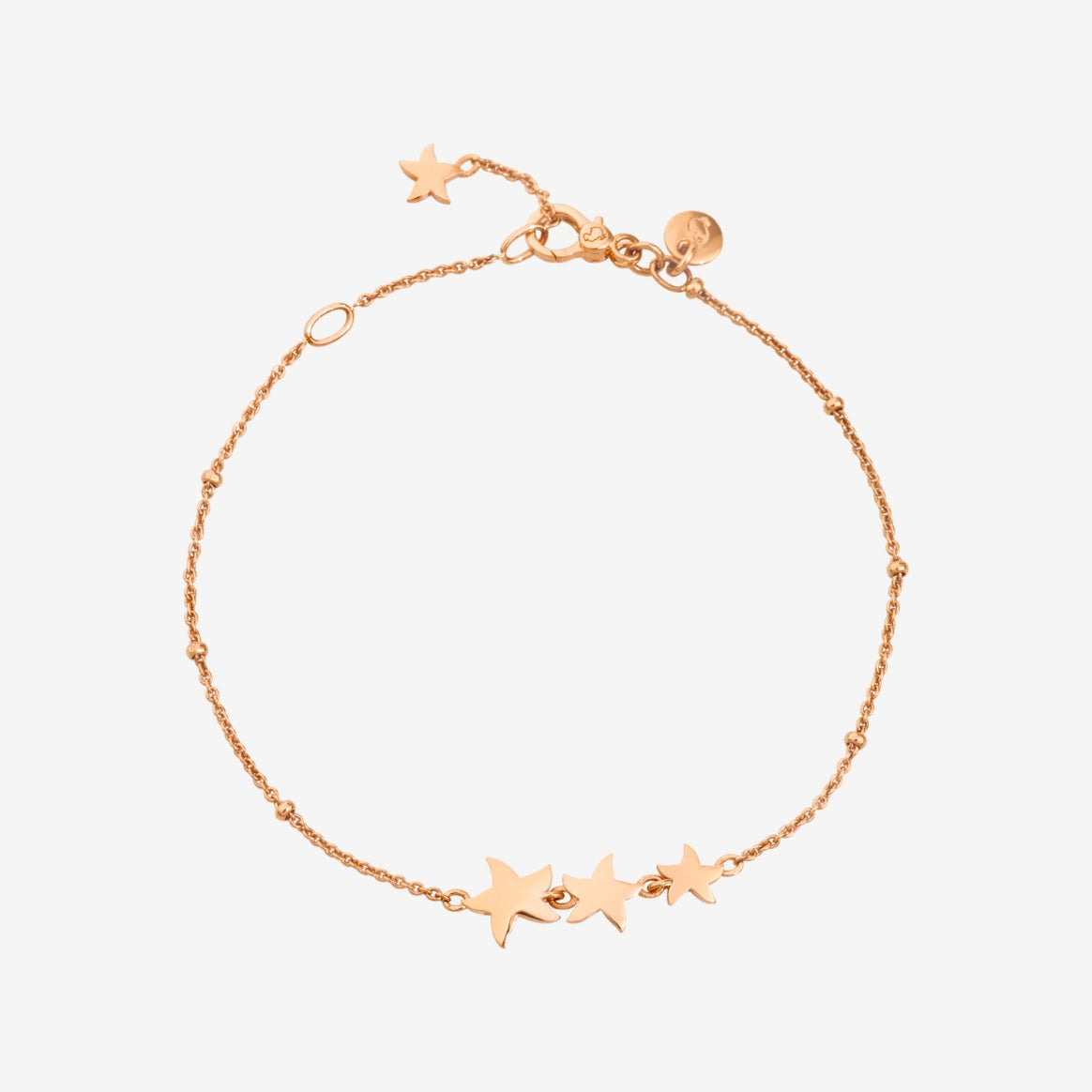 Bracciale stellina in oro rosa