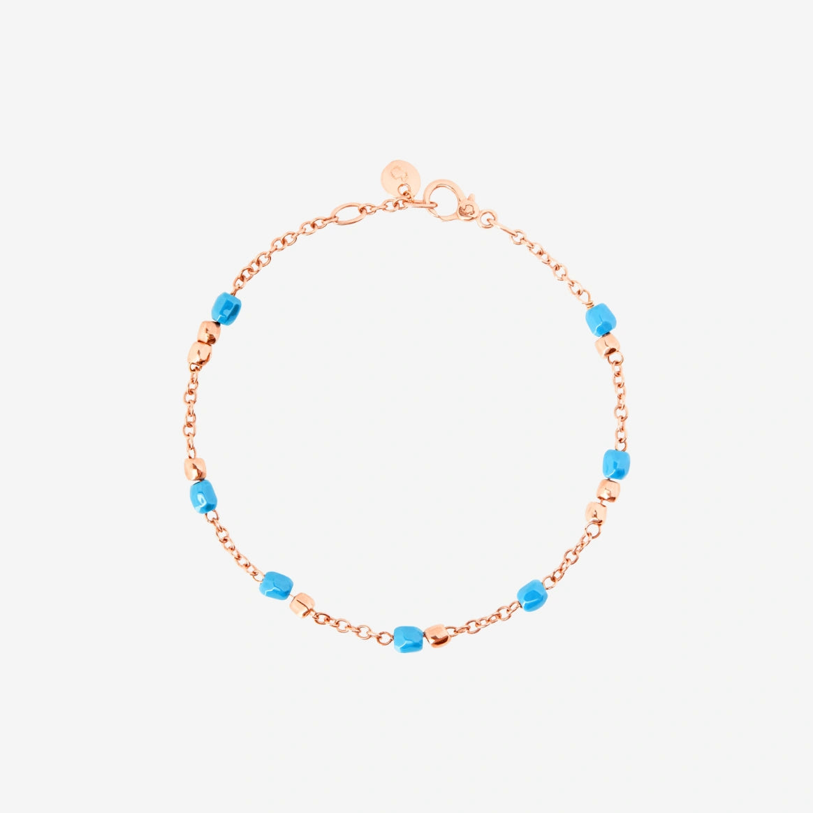 bracciale mini granelli oro rosa & ceramica