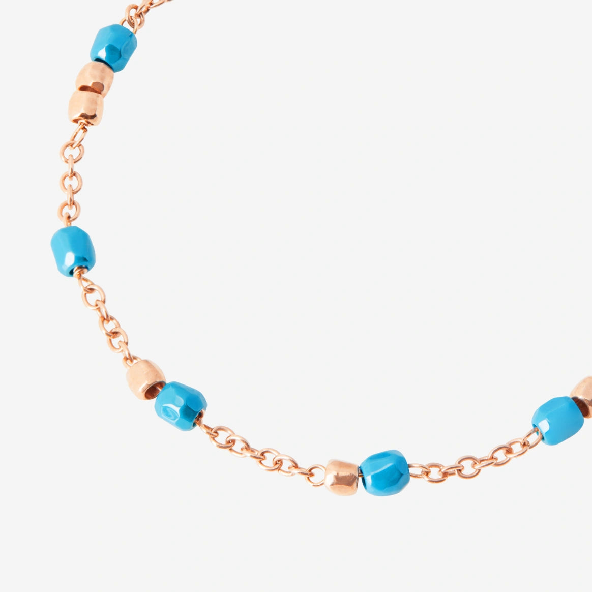bracciale mini granelli oro rosa & ceramica