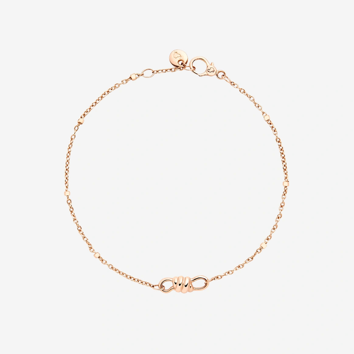 bracciale nodo oro rosa