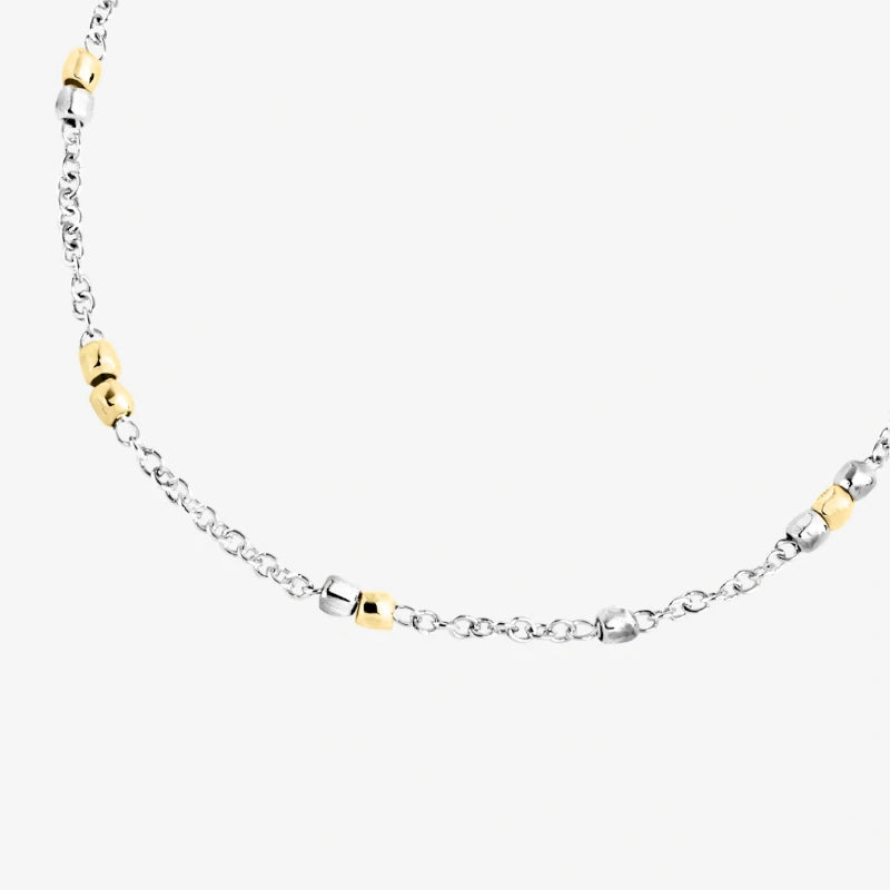 bracciale mini granelli argento & oro giallo