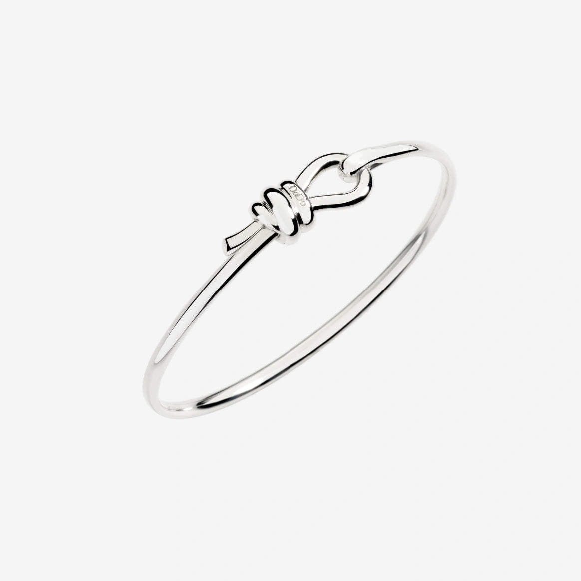 bracciale bangle nodo argento