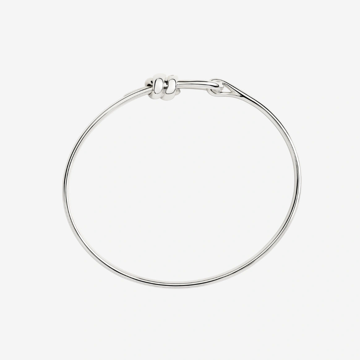 bracciale bangle nodo argento
