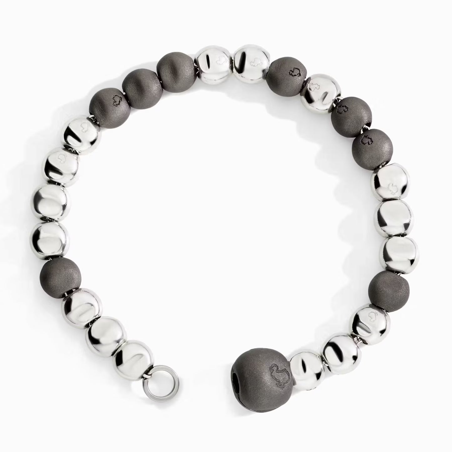 Bracciale Pepite in Argento e Titanio