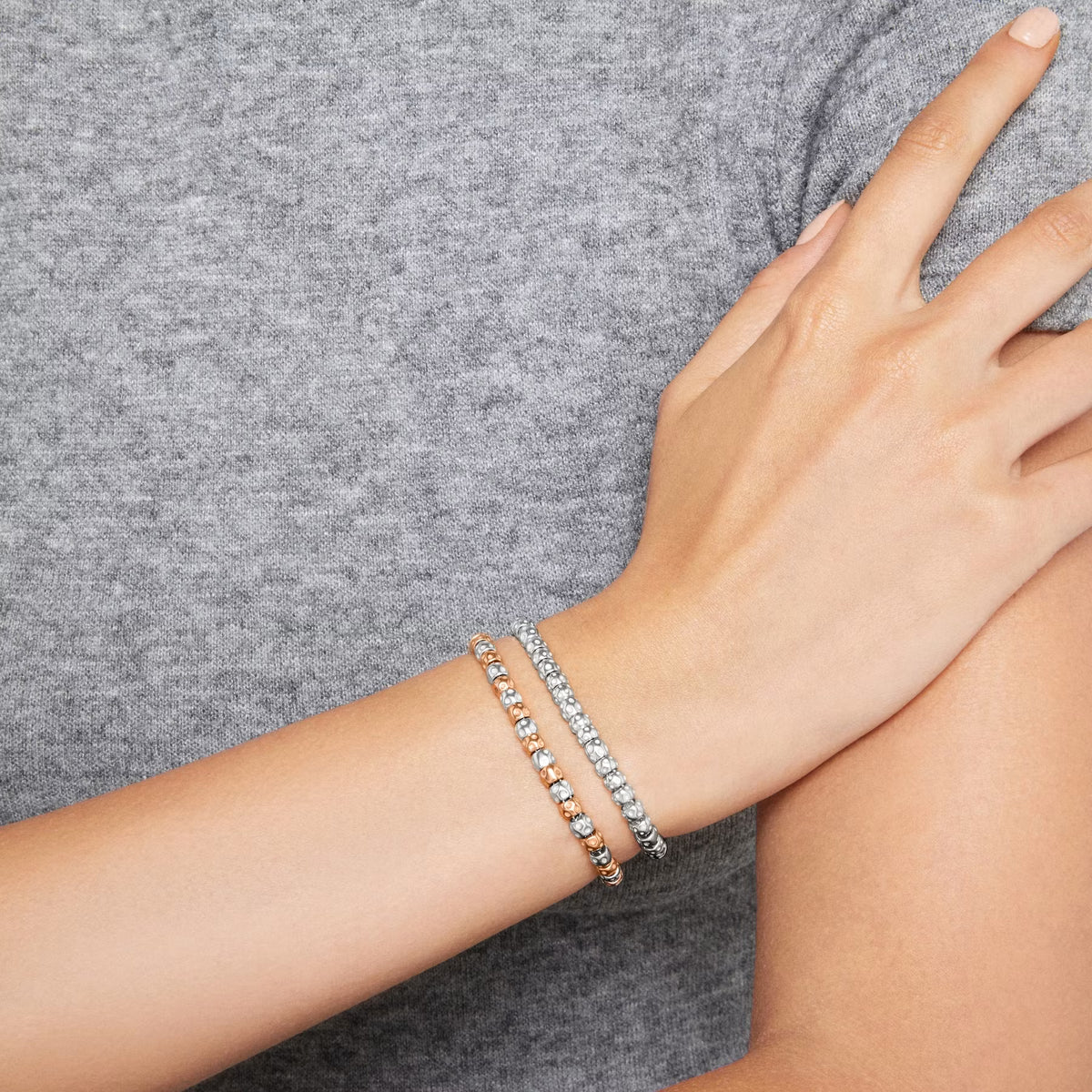 Silver Bead Bracelet