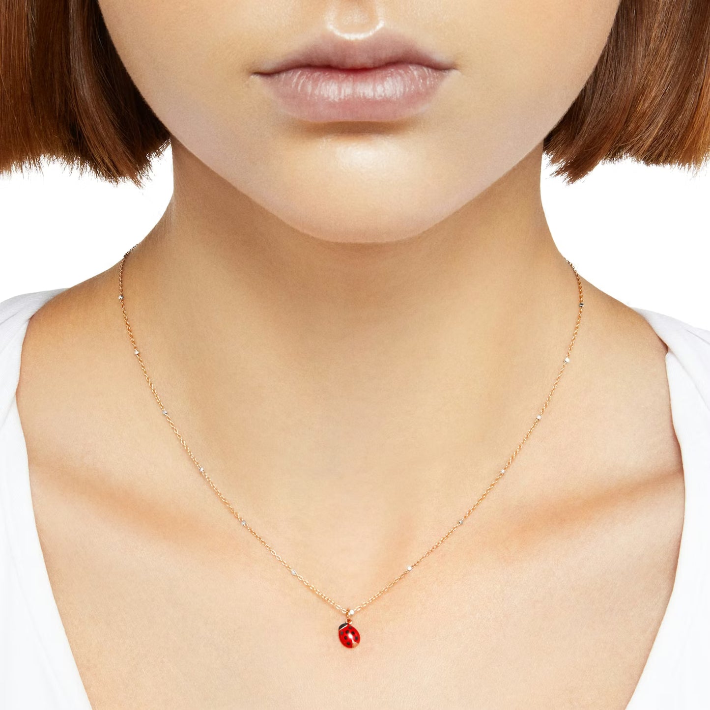 collana mini coccinella