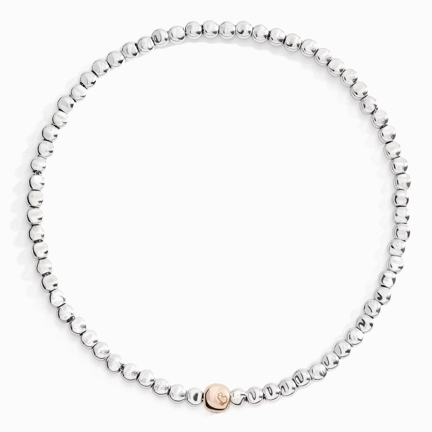 Collana Pepite in Argento e Oro Rosa