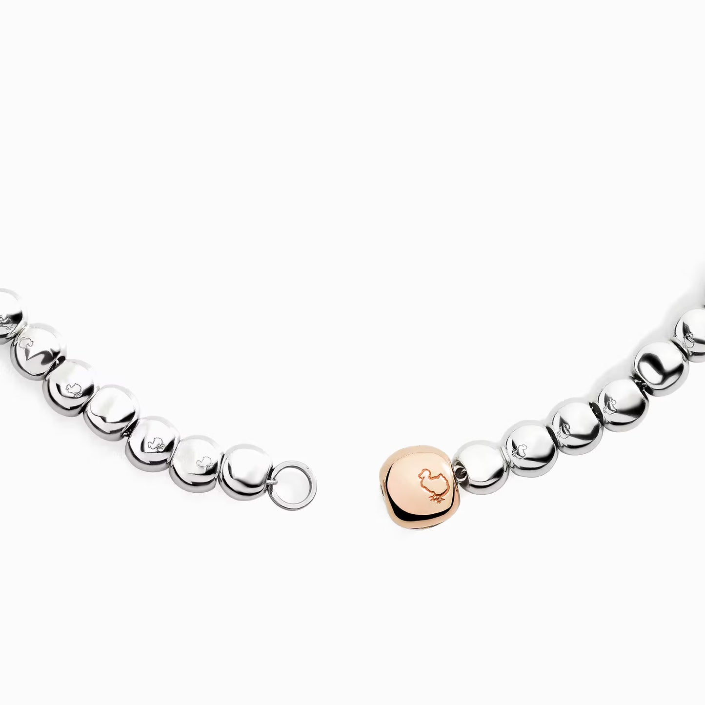 Collana Pepite in Argento e Oro Rosa