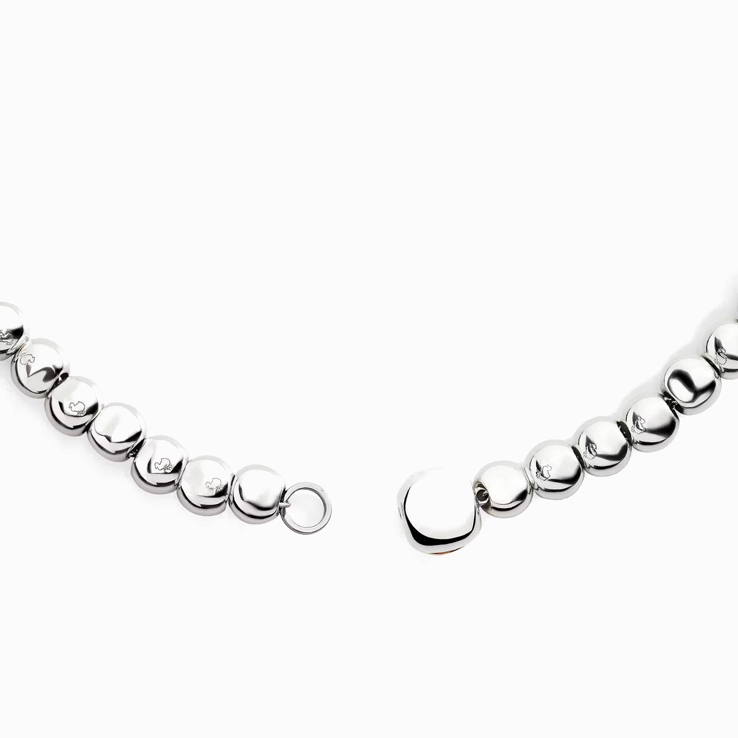 Collana Pepite in Argento e Oro Rosa