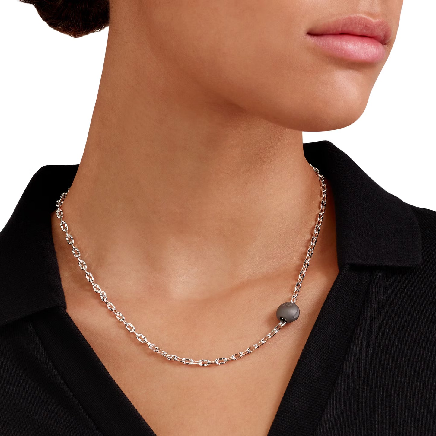 Collana Pepita in Argento e Titanio