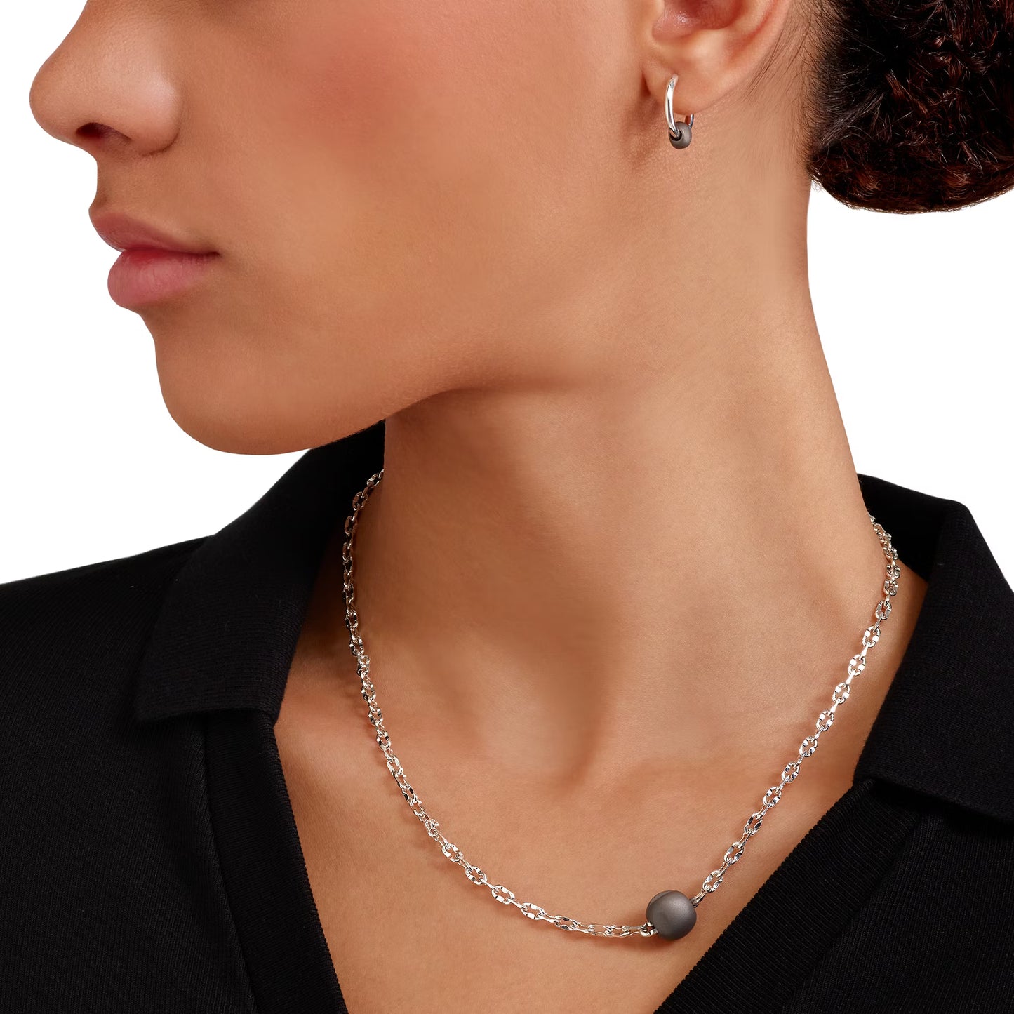 Collana Pepita in Argento e Titanio