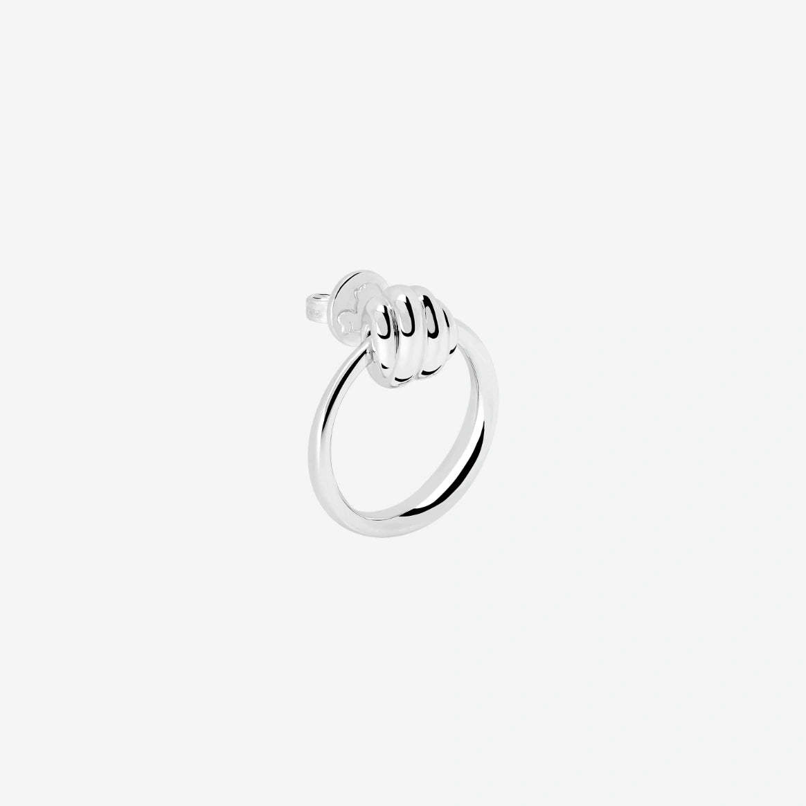 orecchino stud nodo argento