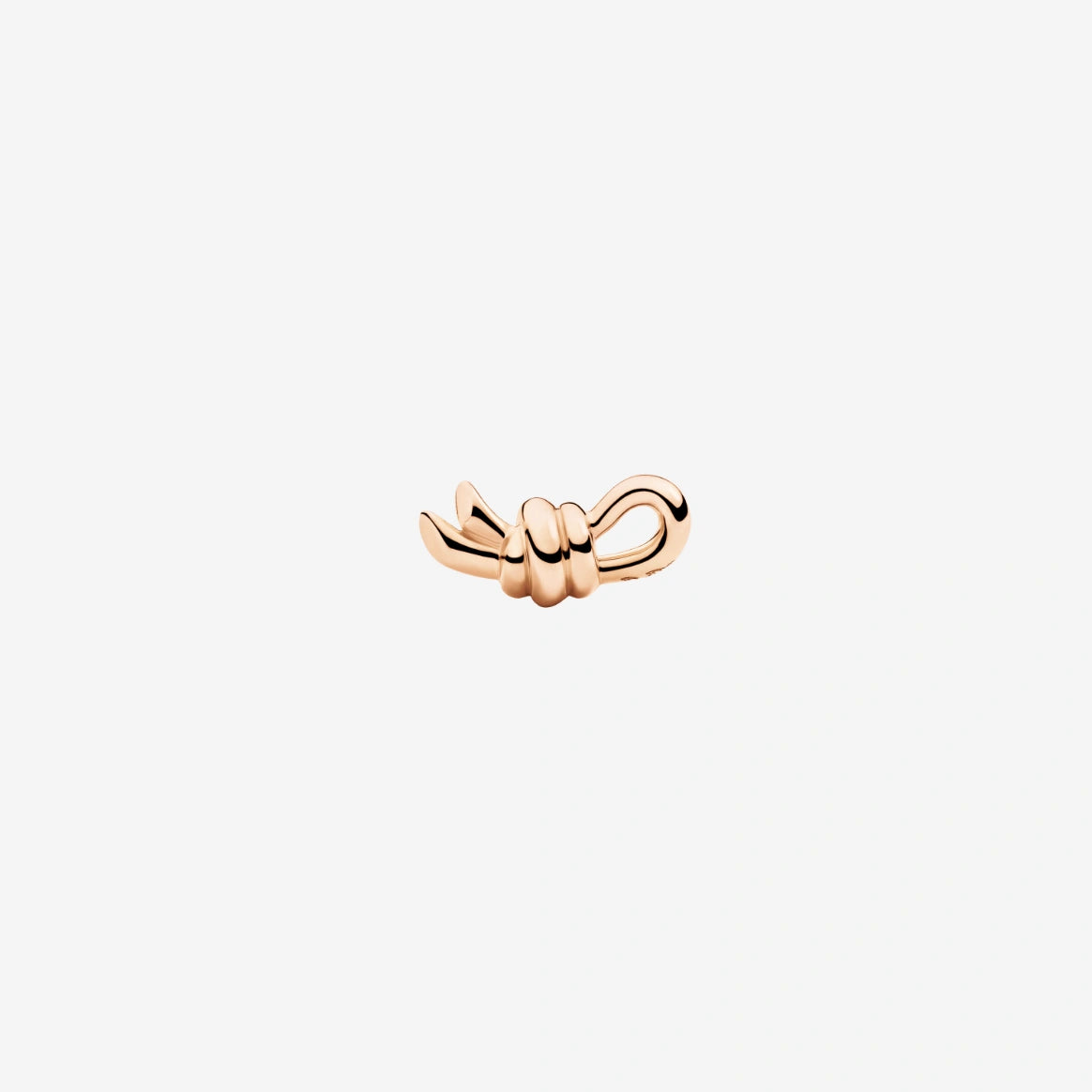 orecchino stud nodo oro rosa destro
