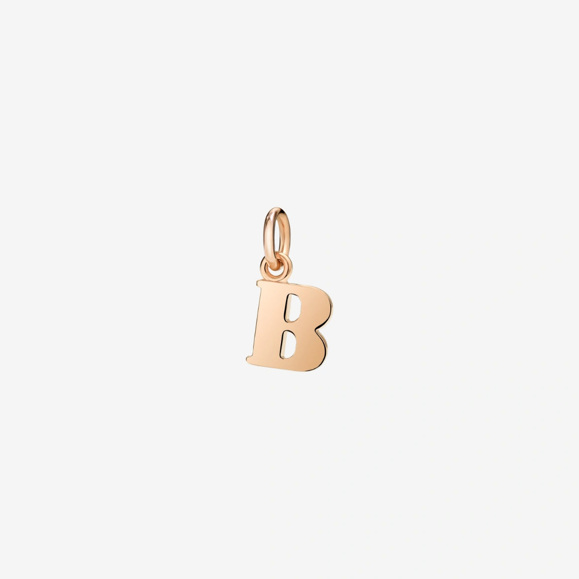 ciondolo lettera oro rosa