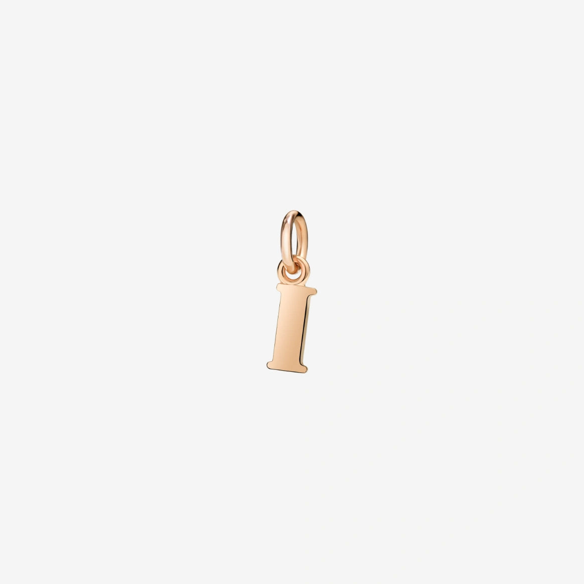 ciondolo lettera oro rosa