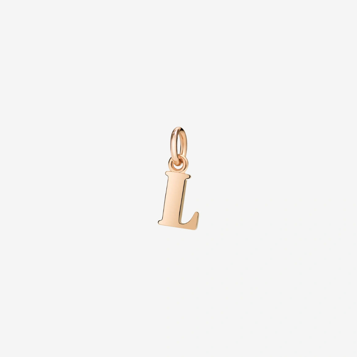 ciondolo lettera oro rosa