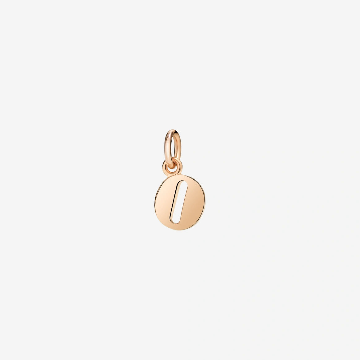 ciondolo lettera oro rosa