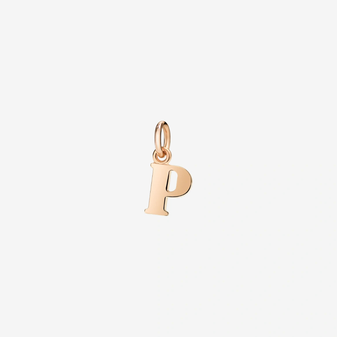 ciondolo lettera oro rosa