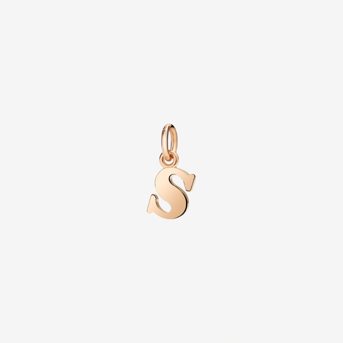 ciondolo lettera oro rosa