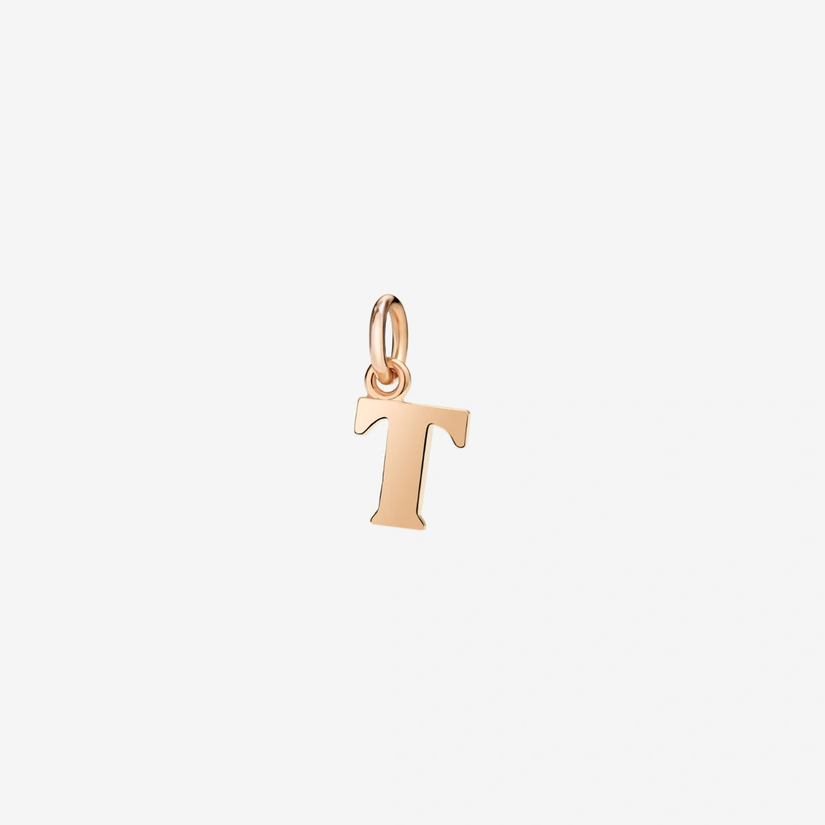 ciondolo lettera oro rosa