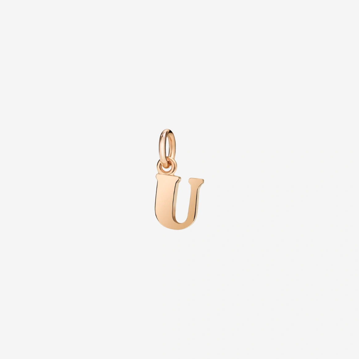 ciondolo lettera oro rosa