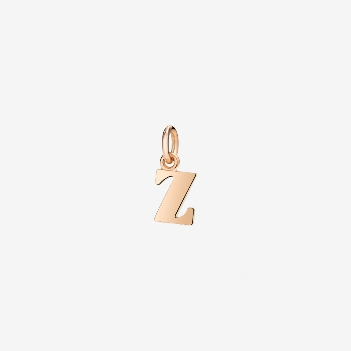 ciondolo lettera oro rosa