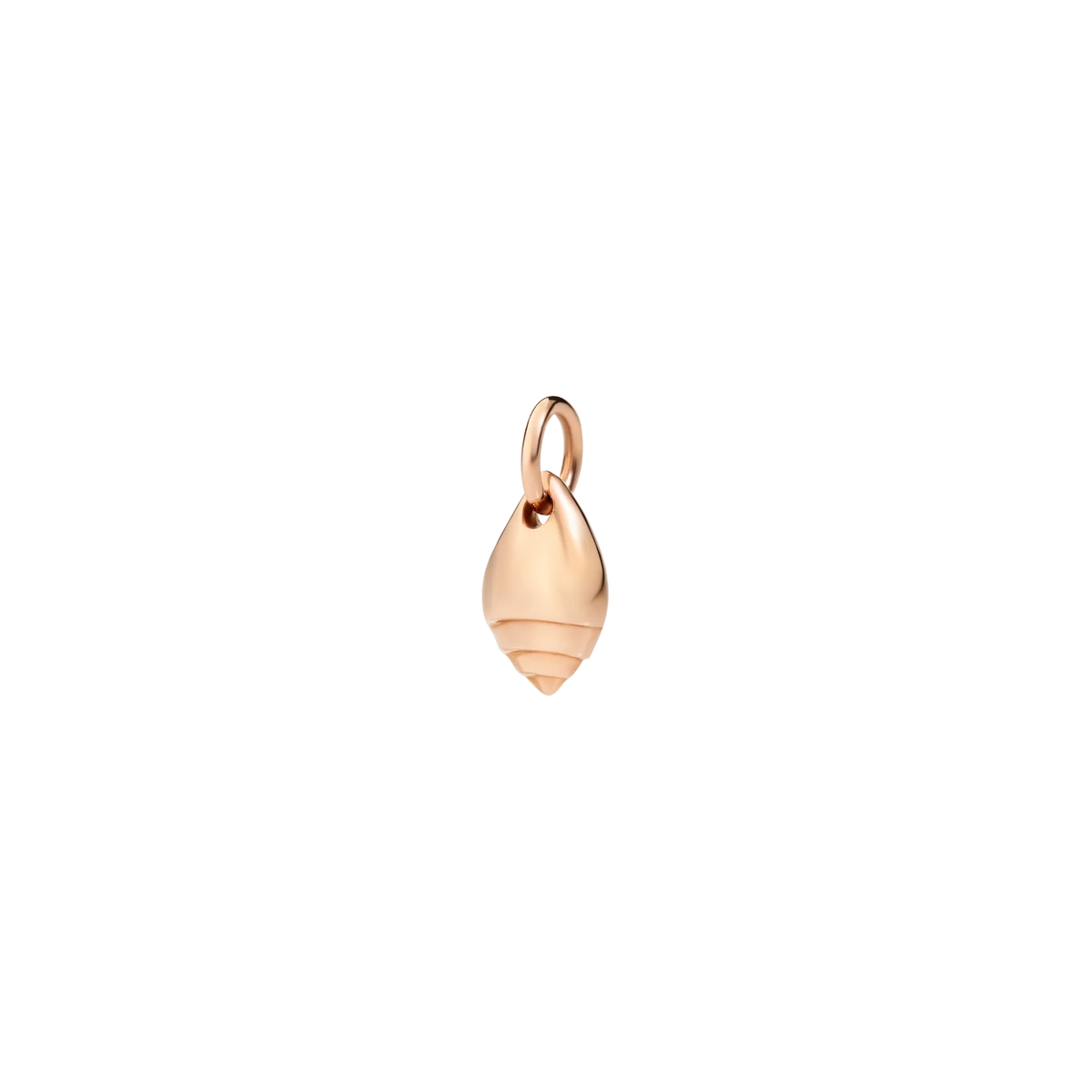 Ciondolo conchiglia lunga oro rosa
