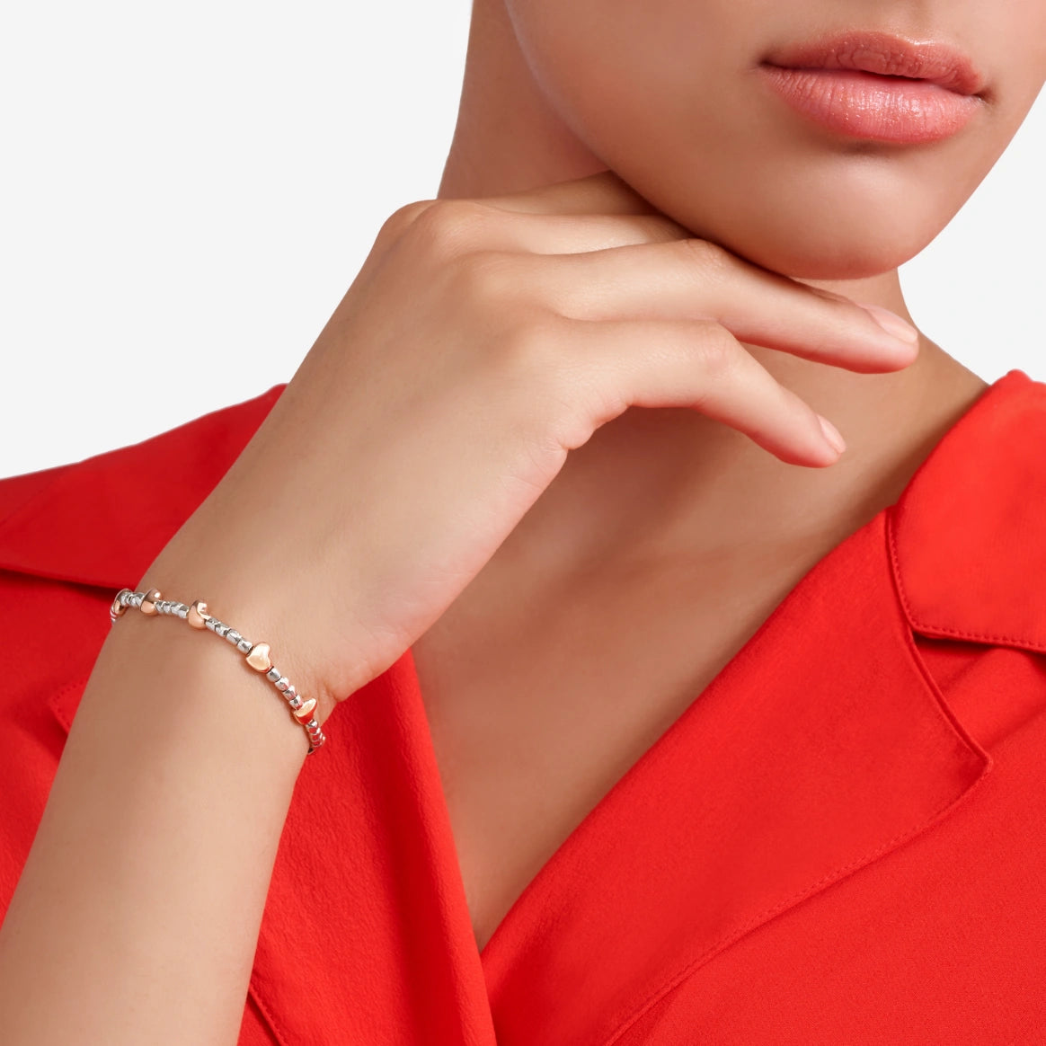 Componente Cuore Oro Rosa