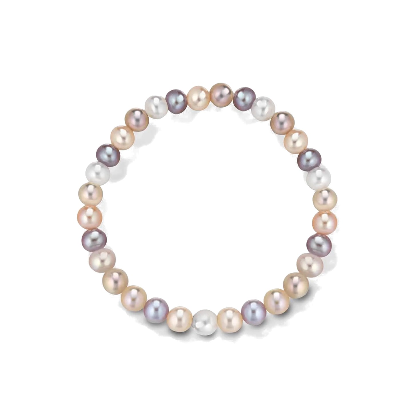 Bracciale Elastico con Perle Multicolor