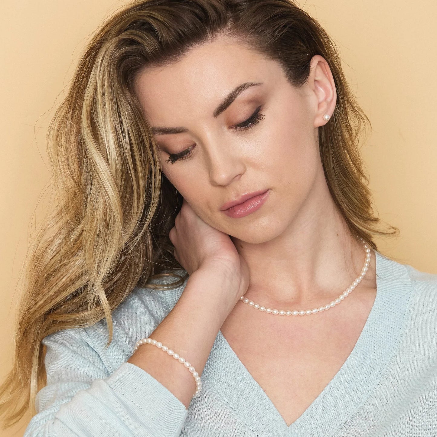 Collana Lune Young Chicchi di Riso