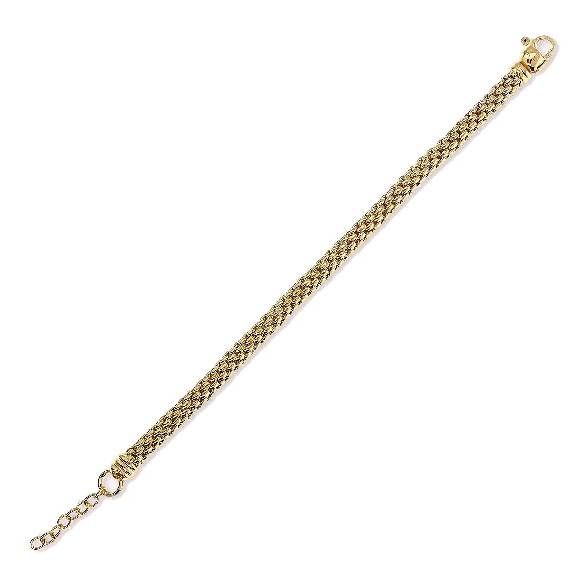 Bracciale Maxi Catena Popcorn Giallo