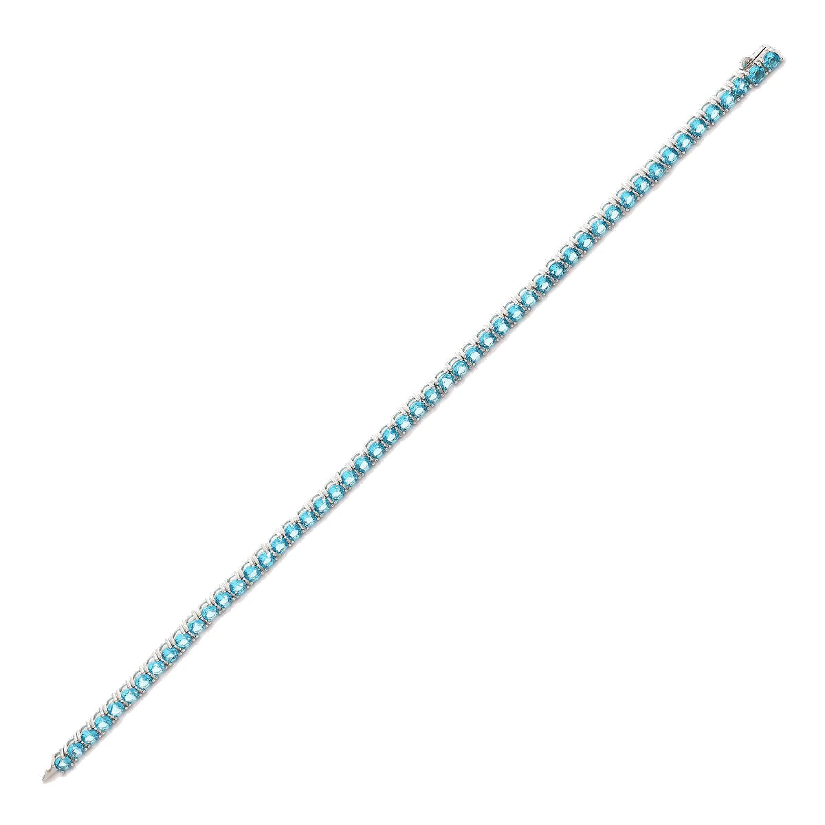 Bracciale Tennis con Cubic Zirconia Tonde Blu